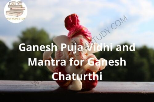 Ganesh Puja Vidhi and Mantra for Ganesh Chaturthi | DailyHomeStudy