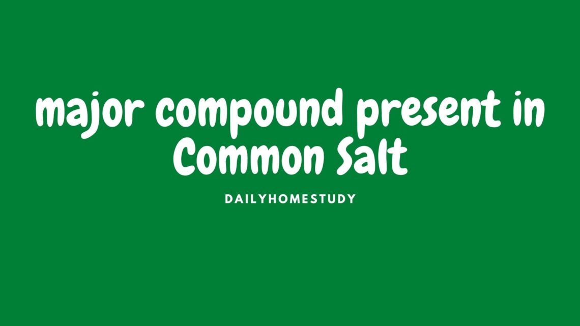 major compound present in Common Salt
